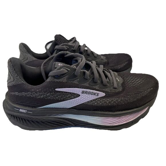 Brooks Shoes - Brooks Ghost 17 Womens Size 7.5 WIDE Gray/Clearwater/Purple Running Shoes